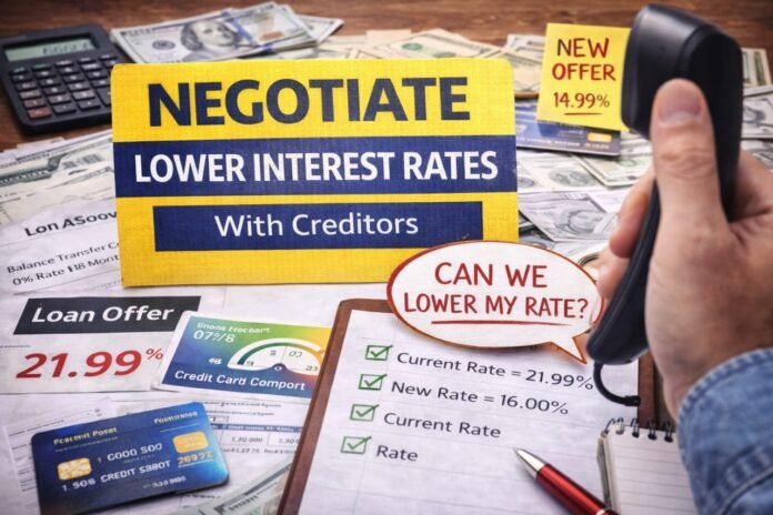 How to Negotiate Lower Interest Rates With Creditors