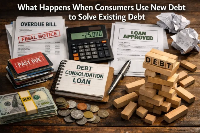 What Happens When Consumers Use New Debt to Solve Existing Debt
