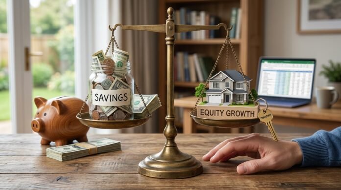 How to Decide Between Saving Cash and Building Home Equity